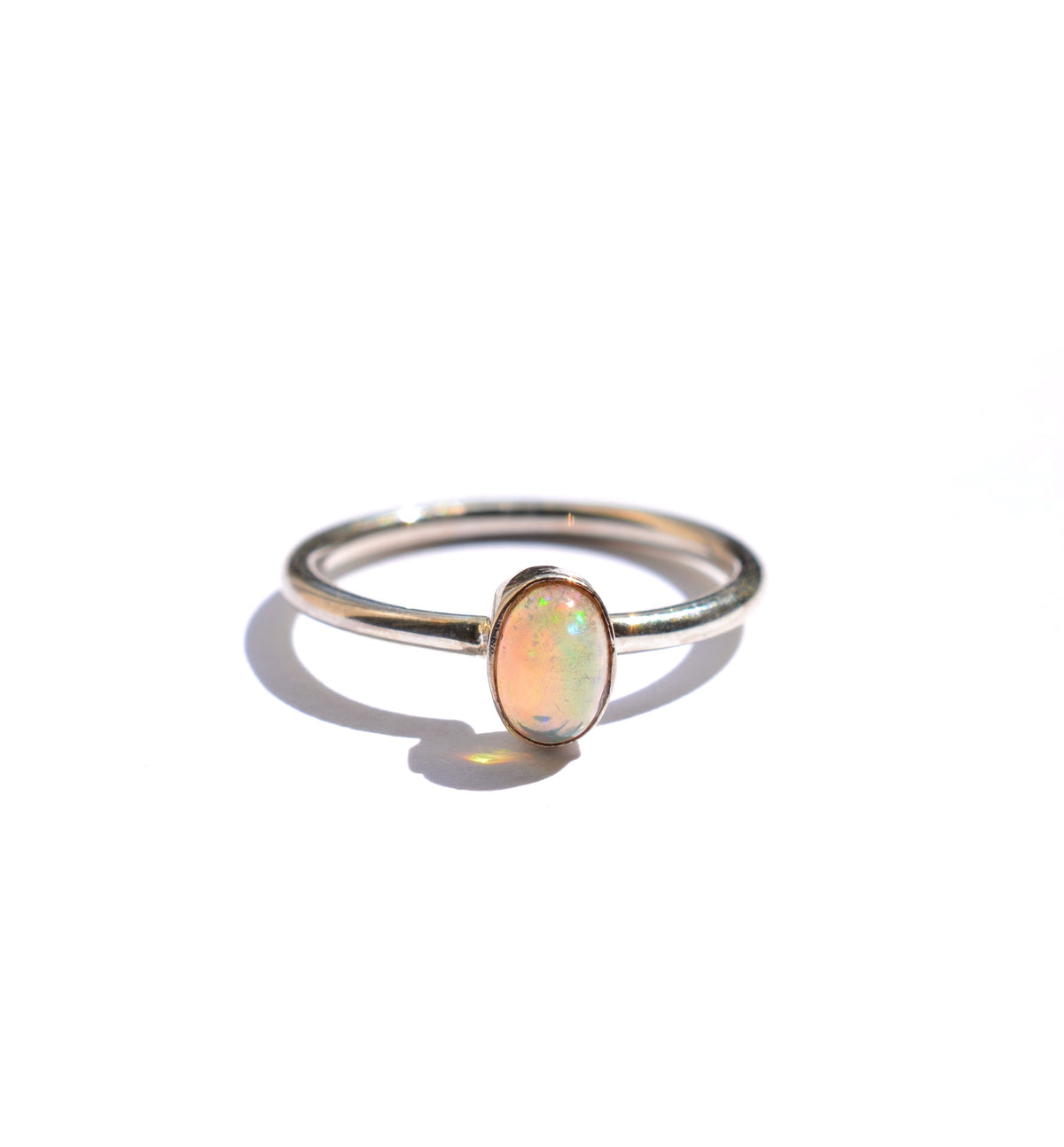 Bezel Set Ethiopian Opal Ring | ASCEND