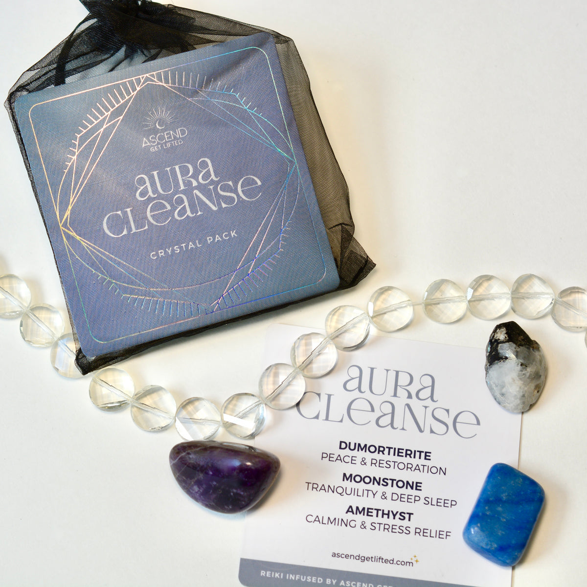 clean aura　クリーンオーラ Intention Crystals Set - Aura Cleanse | ASCEND