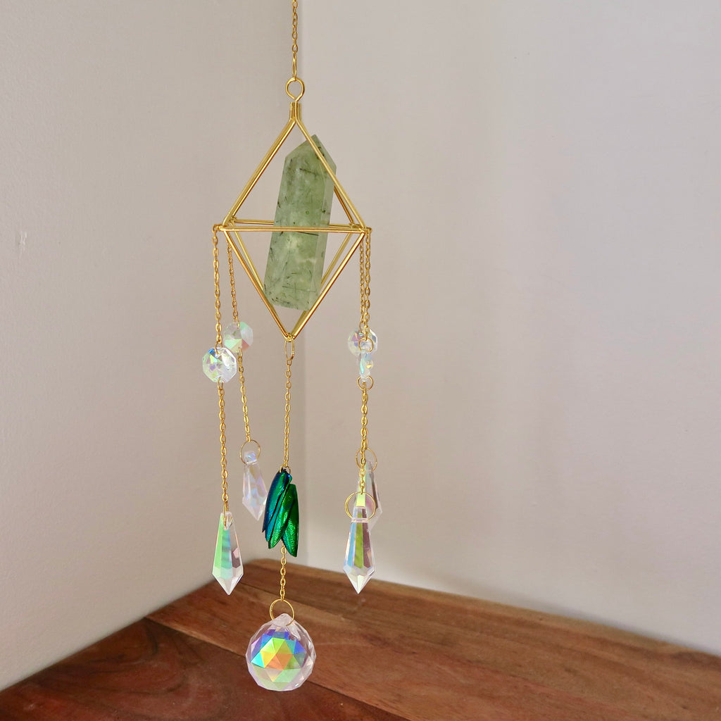 Crystal Point and Shell Suncatcher