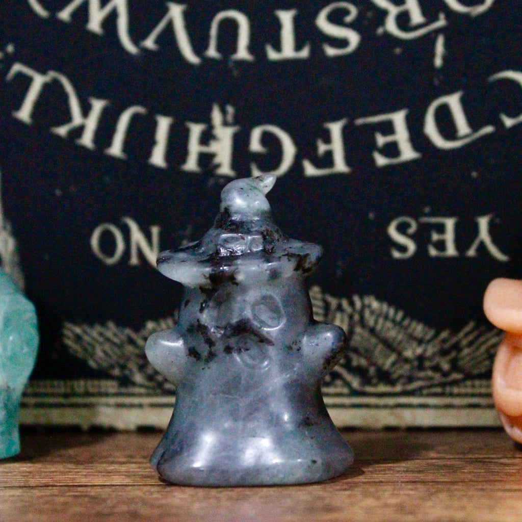 Crystal Ghost with Witch Hat