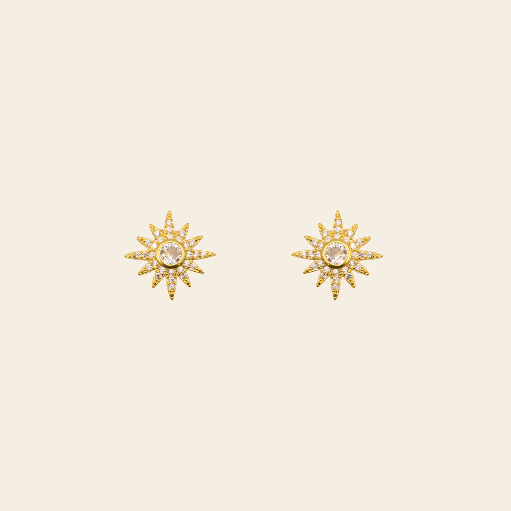 Starburst Earrings - Gold
