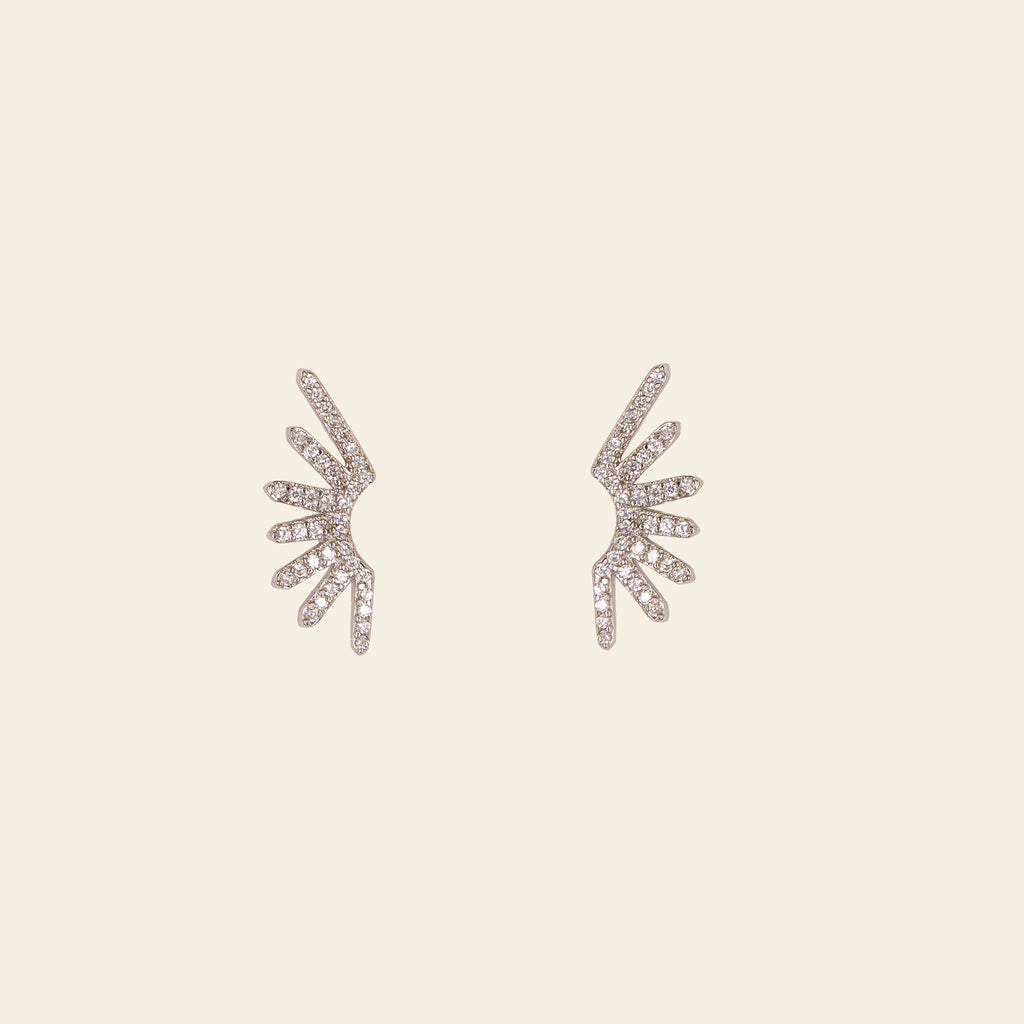 Sunrays Earrings - Silver