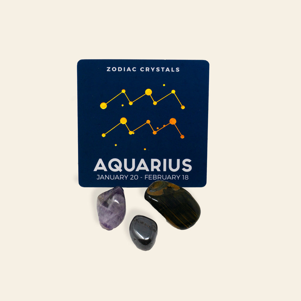 Zodiac Crystals Set - Aquarius
