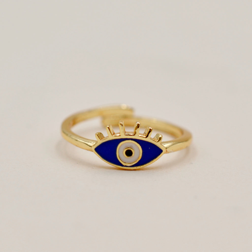 All-Seeing Protection Pastel Evil Eye Ring