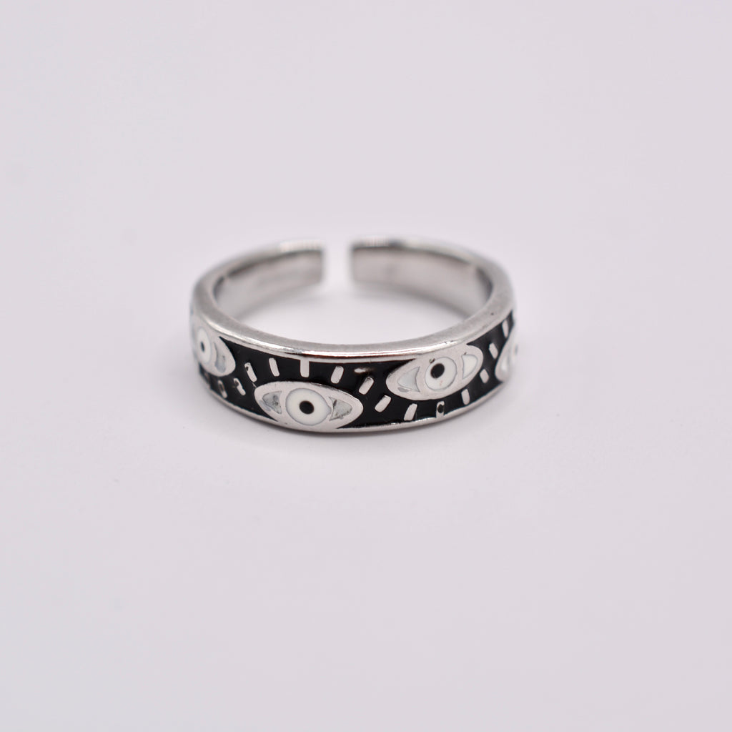 All Eyes On You Evil Eye Ring - Silver Protection Ring