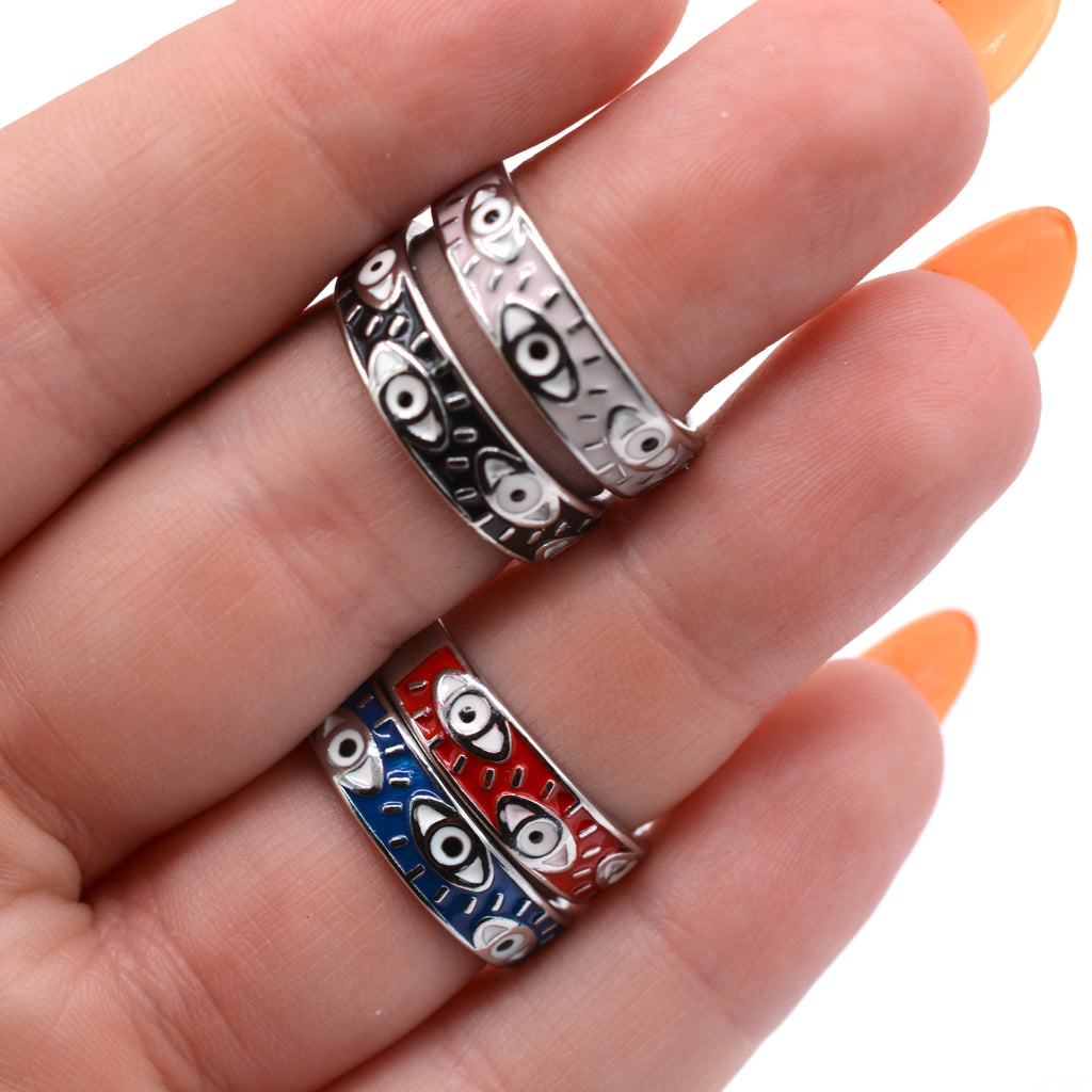 All Eyes On You Evil Eye Ring - Silver Protection Ring