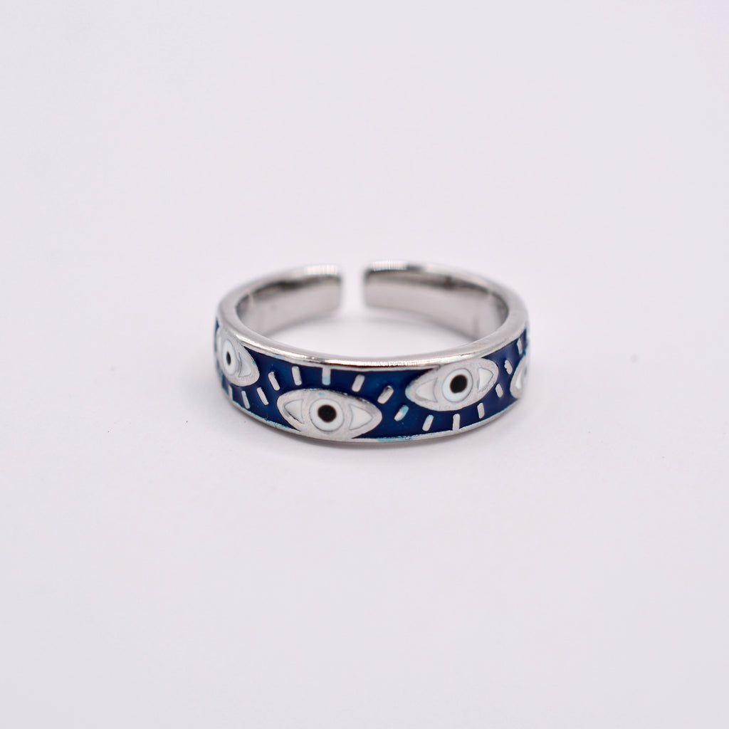 All Eyes On You Evil Eye Ring - Silver Protection Ring