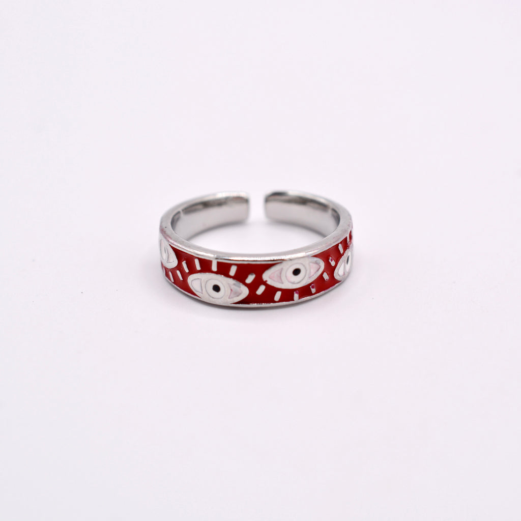 All Eyes On You Evil Eye Ring - Silver Protection Ring
