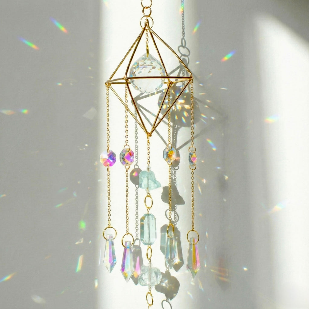 Aquamarine Glow Suncatcher