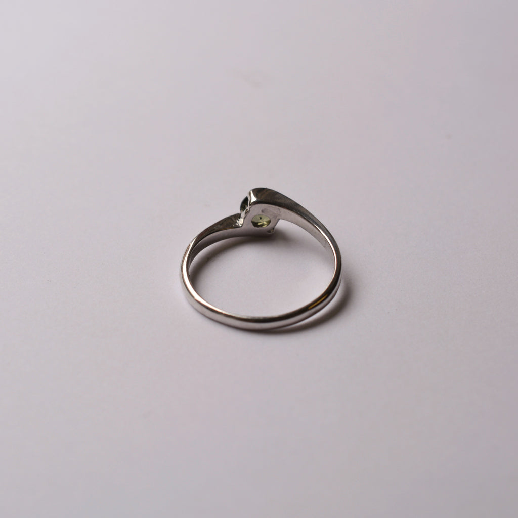 Axis Moldavite Ring