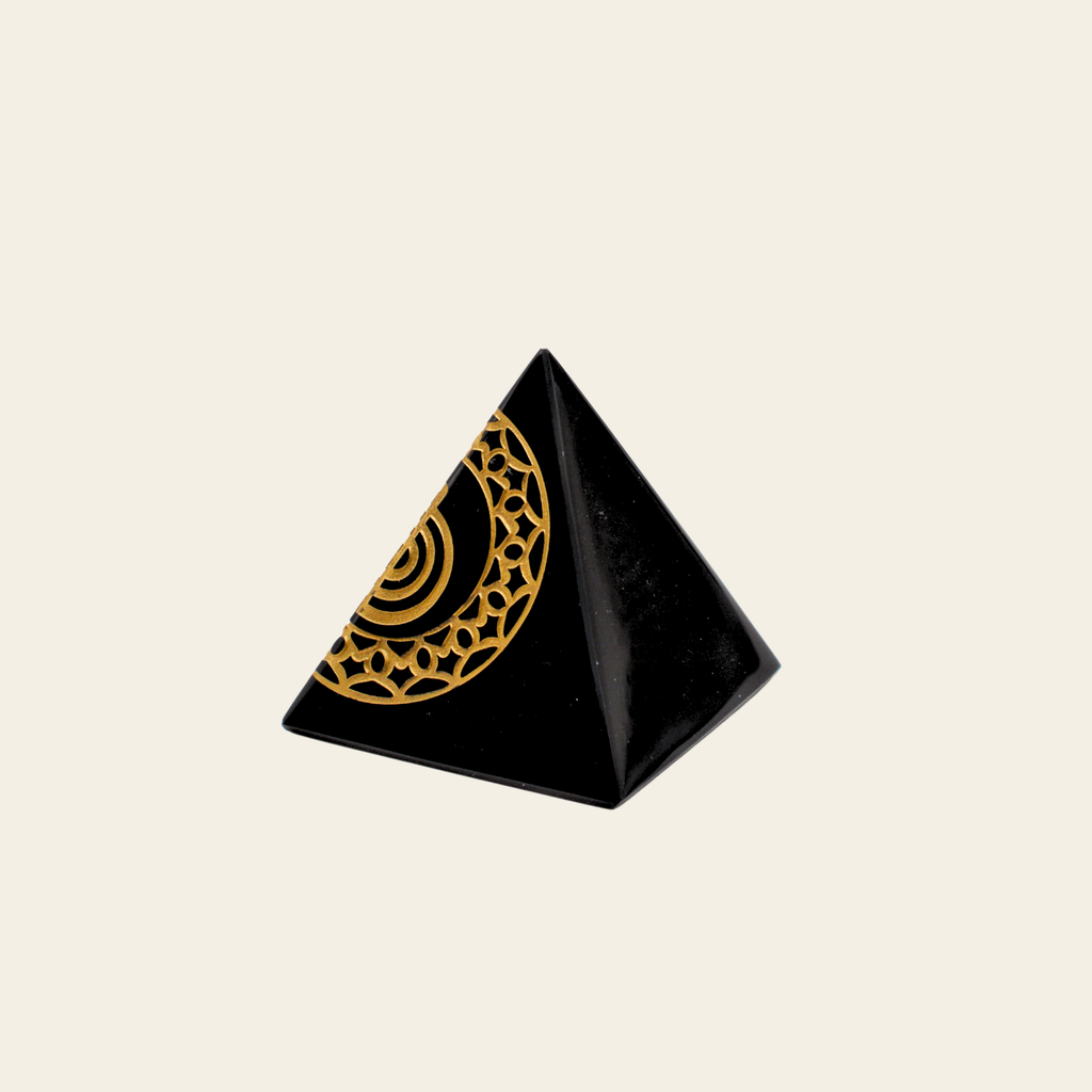 Black Obsidian Reiki Pyramid