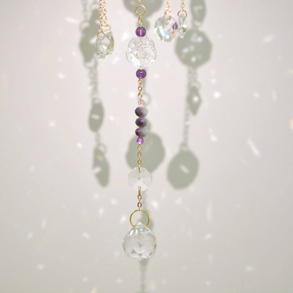 Blooming Amethyst Suncatcher