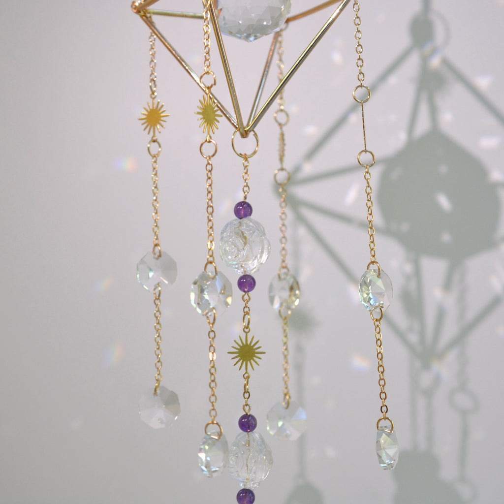 Blooming Amethyst Suncatcher