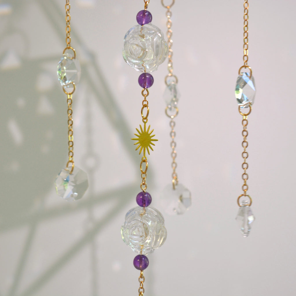 Blooming Amethyst Suncatcher