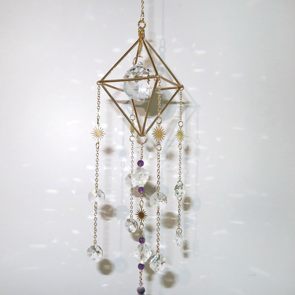 Blooming Amethyst Suncatcher