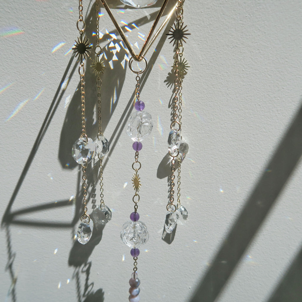 Blooming Amethyst Suncatcher