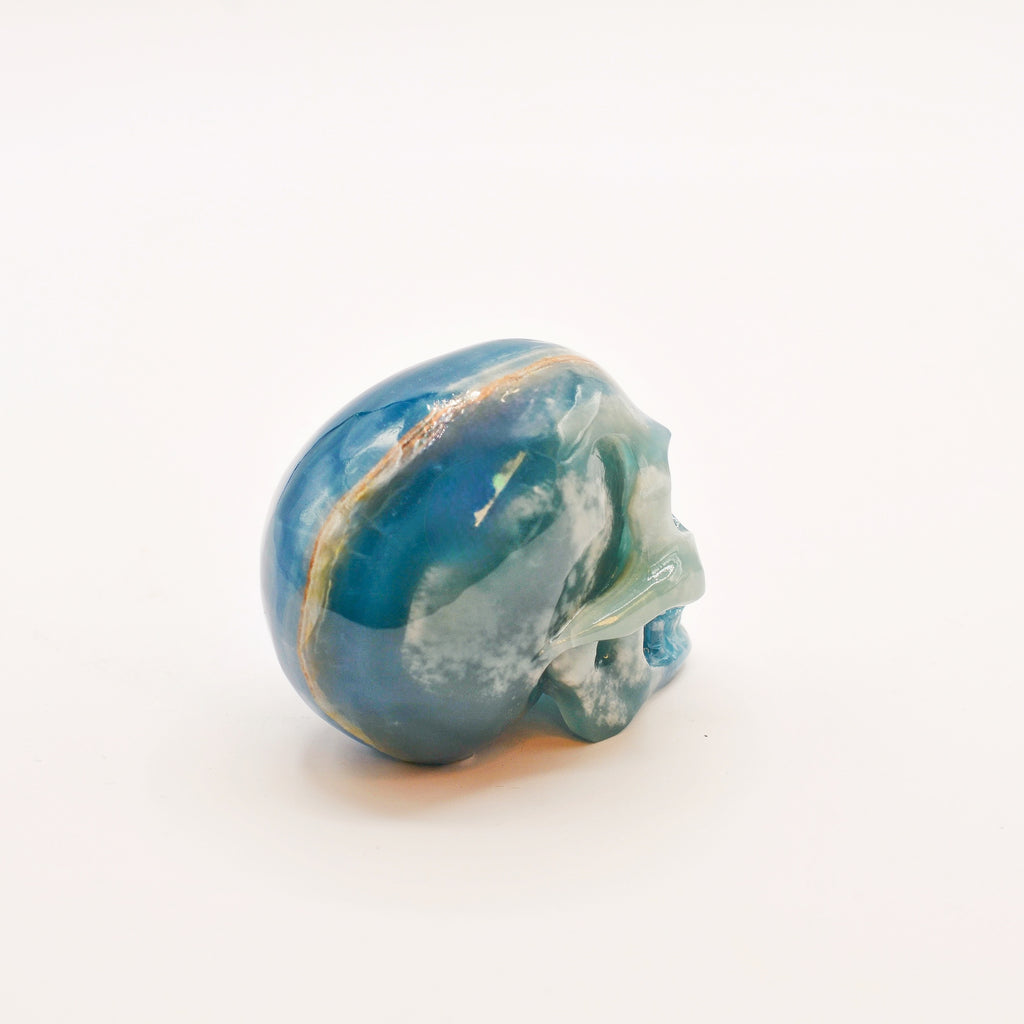 Blue Lemurian Quartz Skull