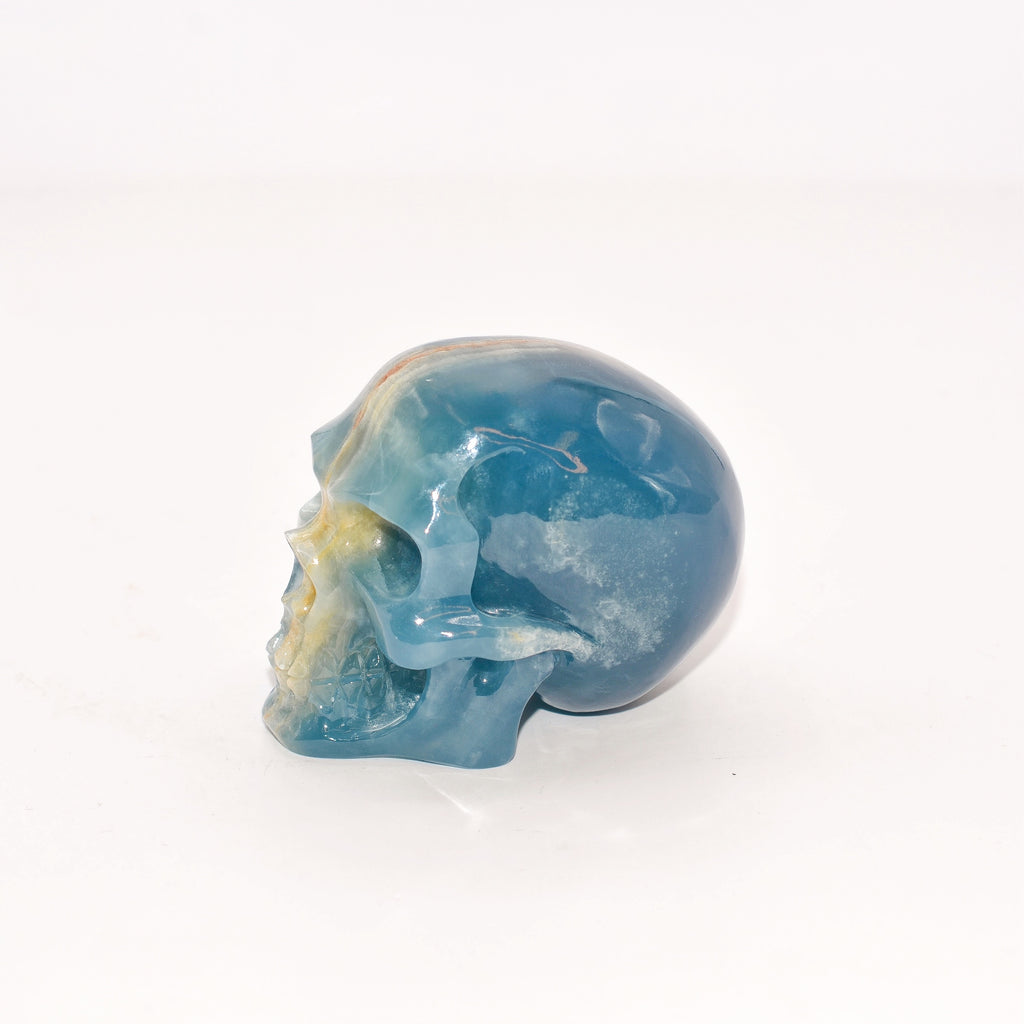 Blue Lemurian Quartz Skull