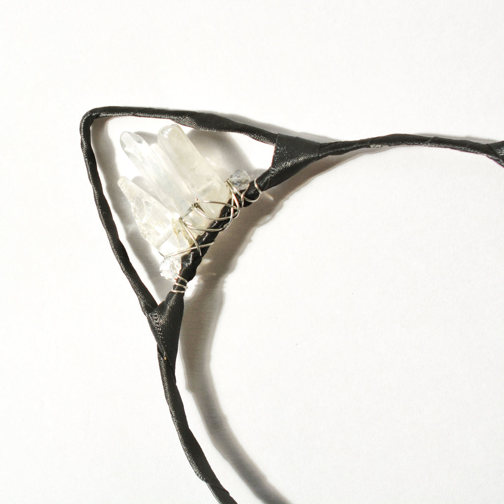 Cat Ears Crystal Headband