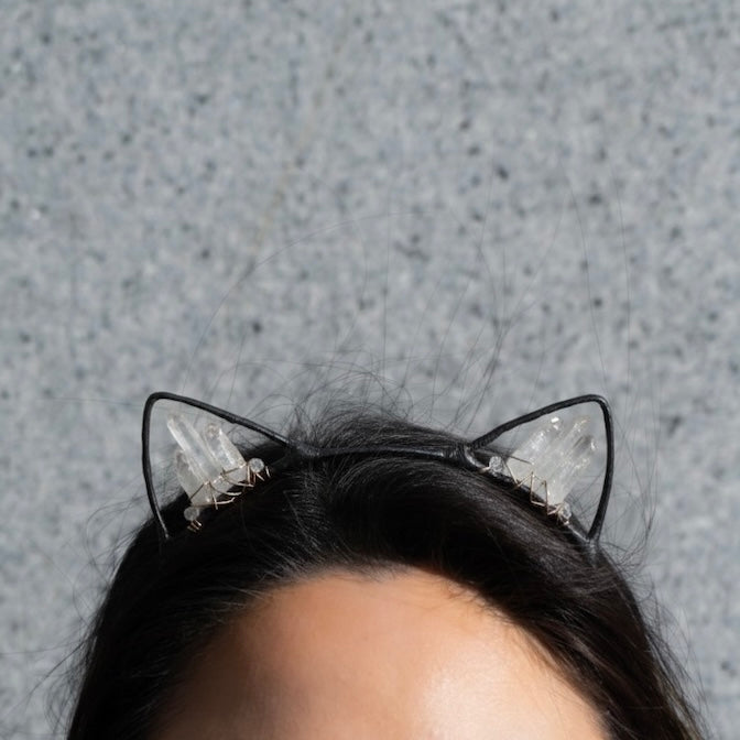 Cat Ears Crystal Headband