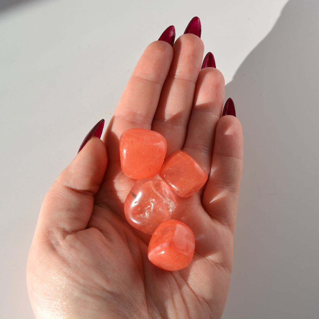 Cherry Quartz Tumbles