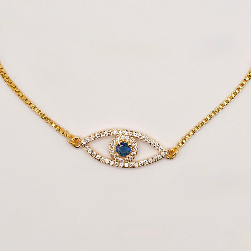 Classic Evil Eye Slider Bracelet