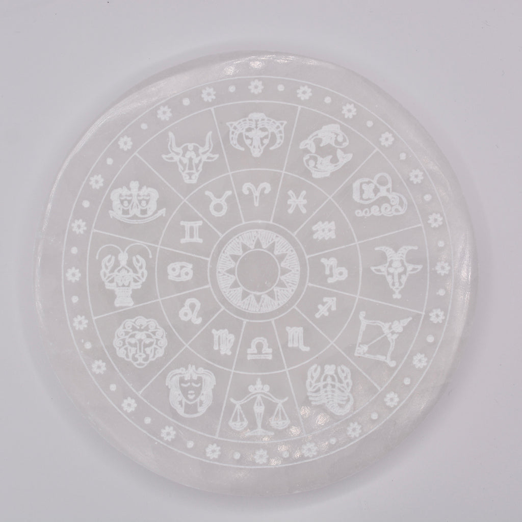 Cosmic Blueprint Selenite Plate