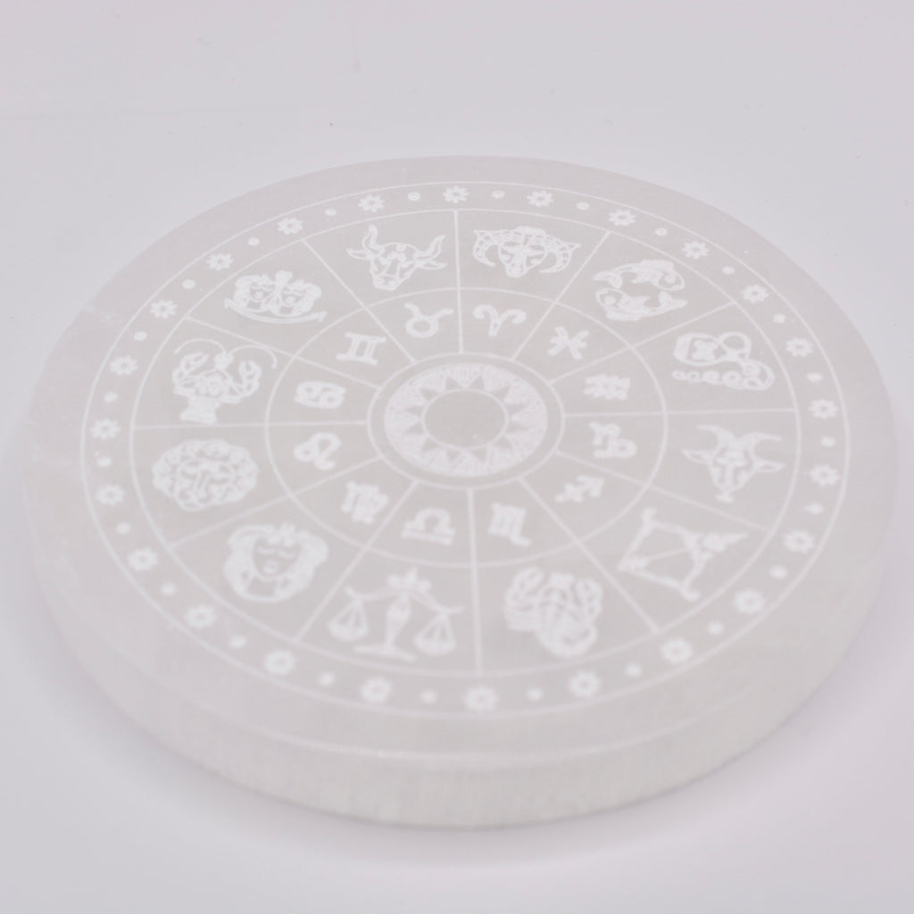 Cosmic Blueprint Selenite Plate