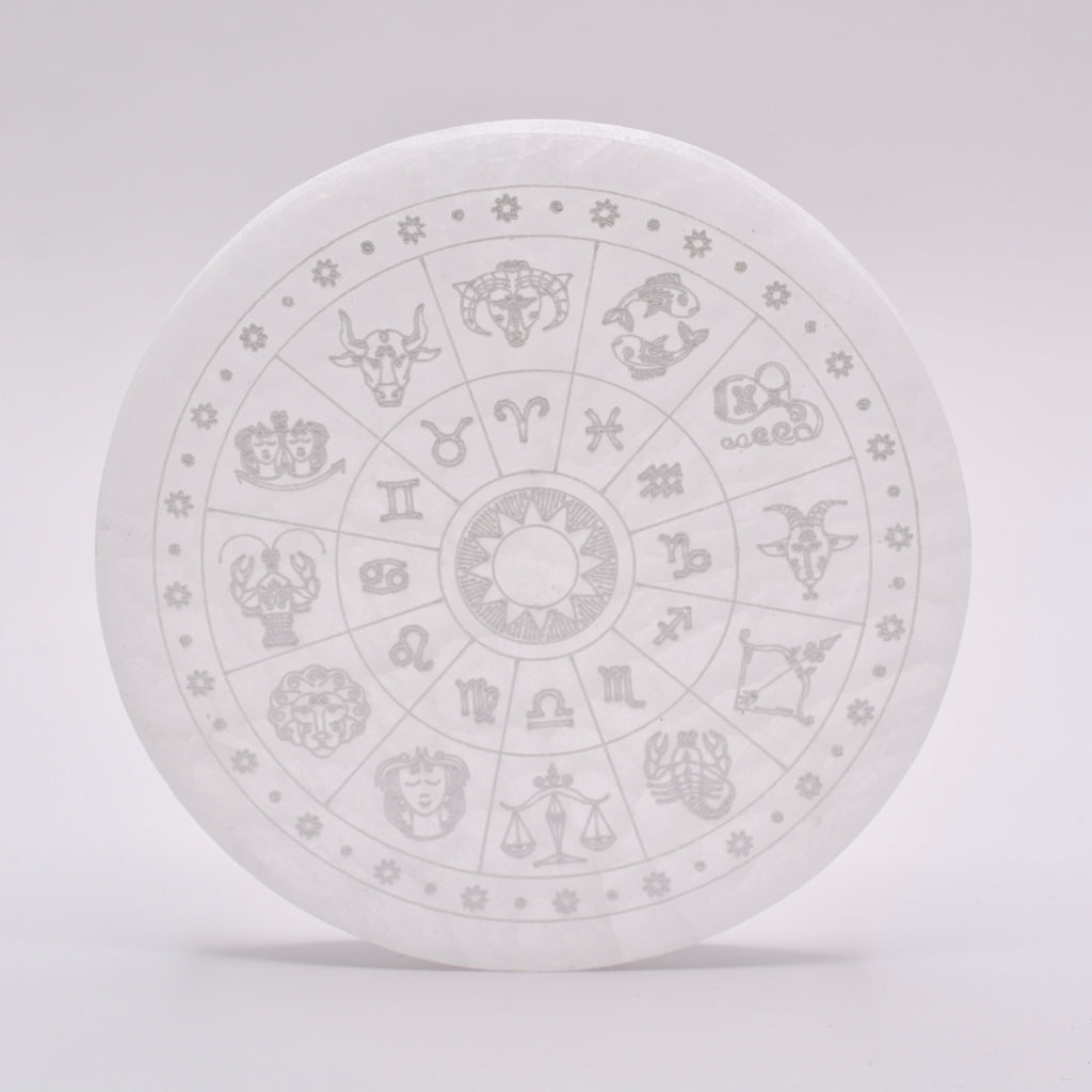 Cosmic Blueprint Selenite Plate