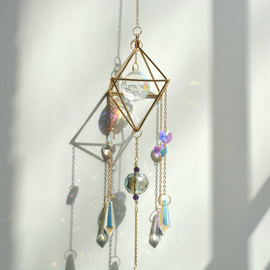 Crown Chakra Crystal Suncatcher