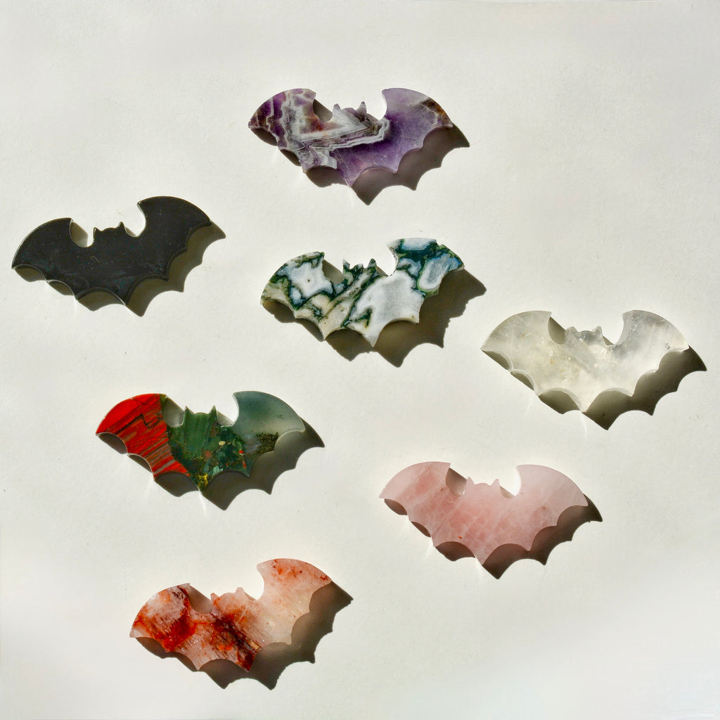 Crystal Bat Carving