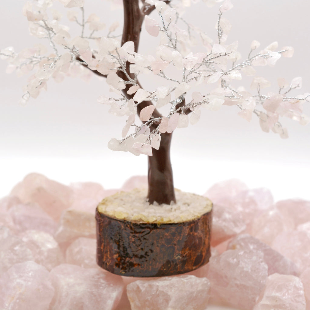 Crystal Chip Tree - Rose Quartz