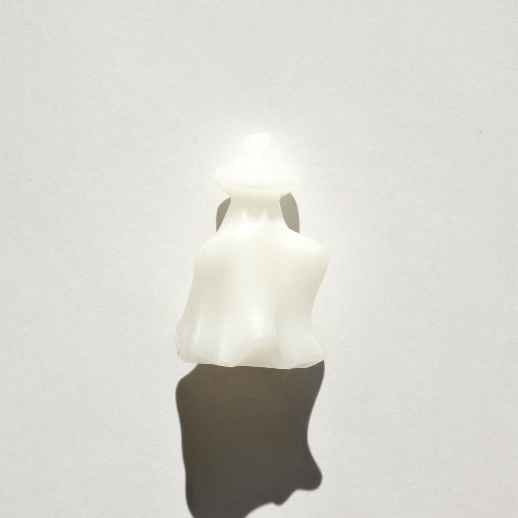 Crystal Ghost with Witch Hat