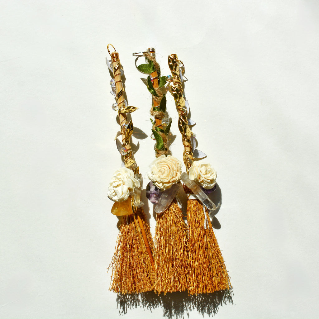 Crystal Witch Brooms