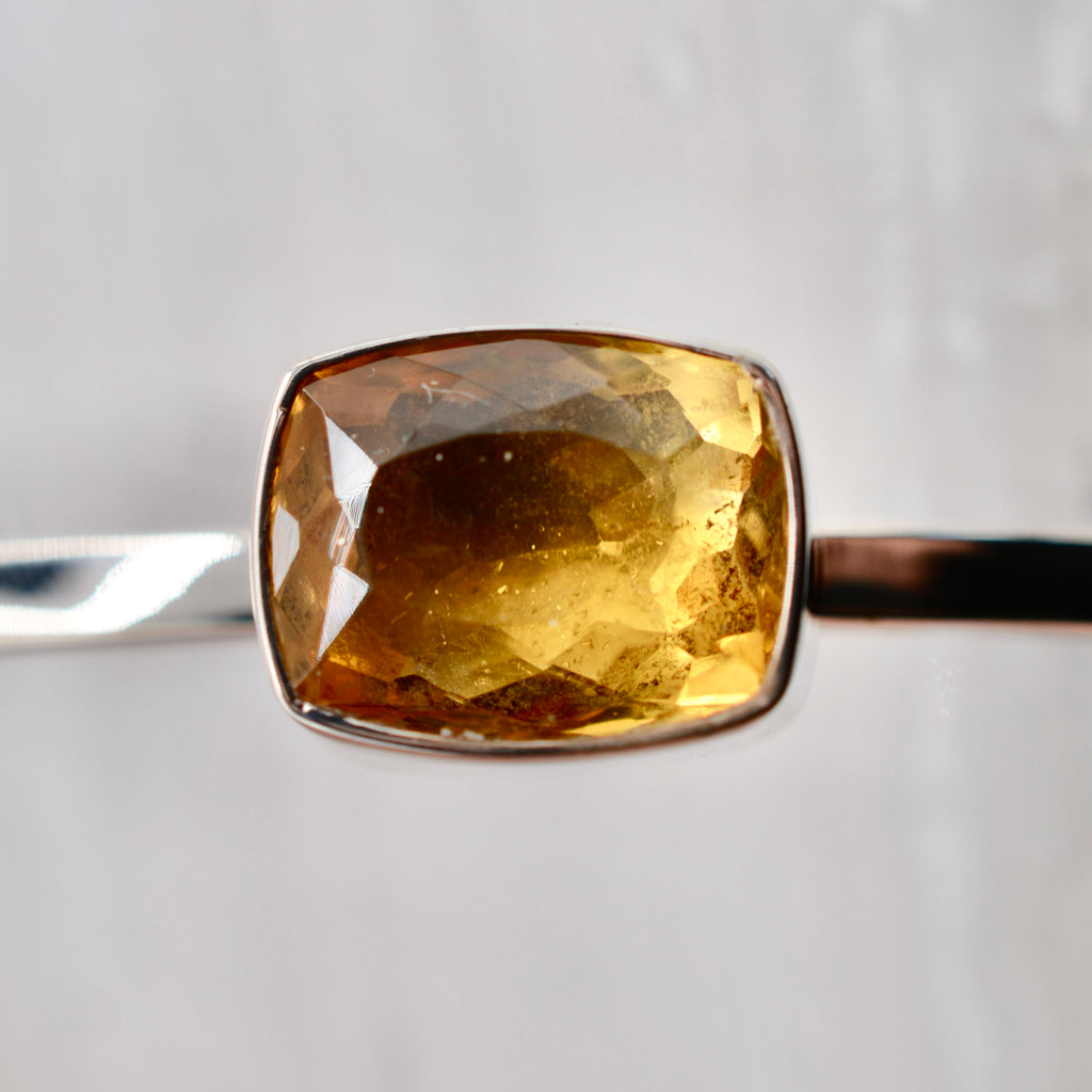 Faceted Citrine Cuff