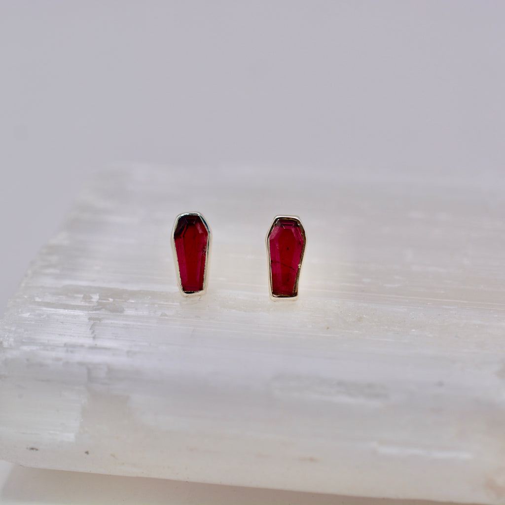 Tiny Coffin Earrings