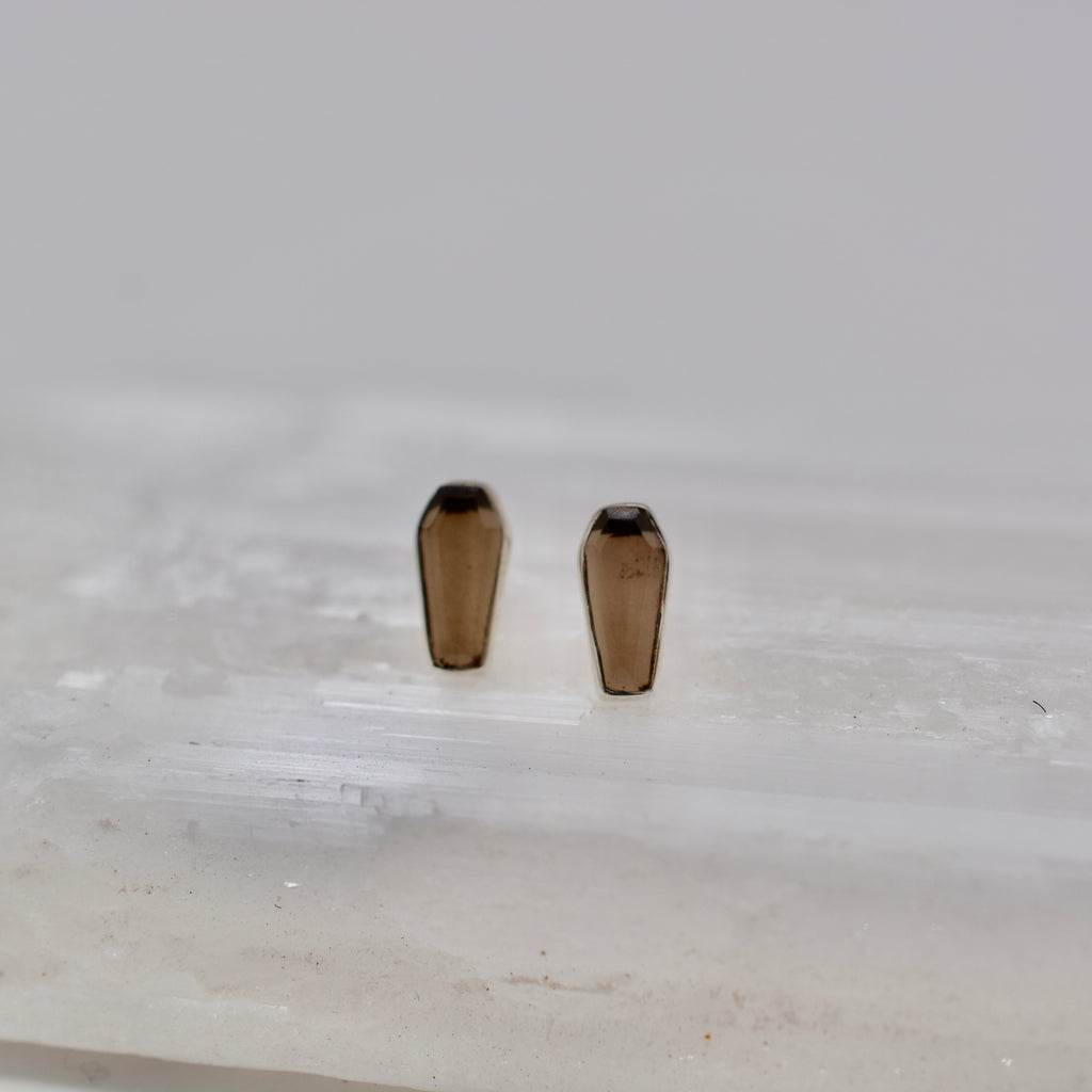 Tiny Coffin Earrings