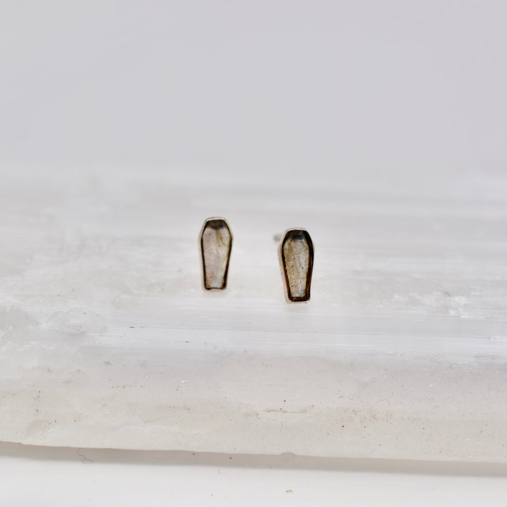 Tiny Coffin Earrings