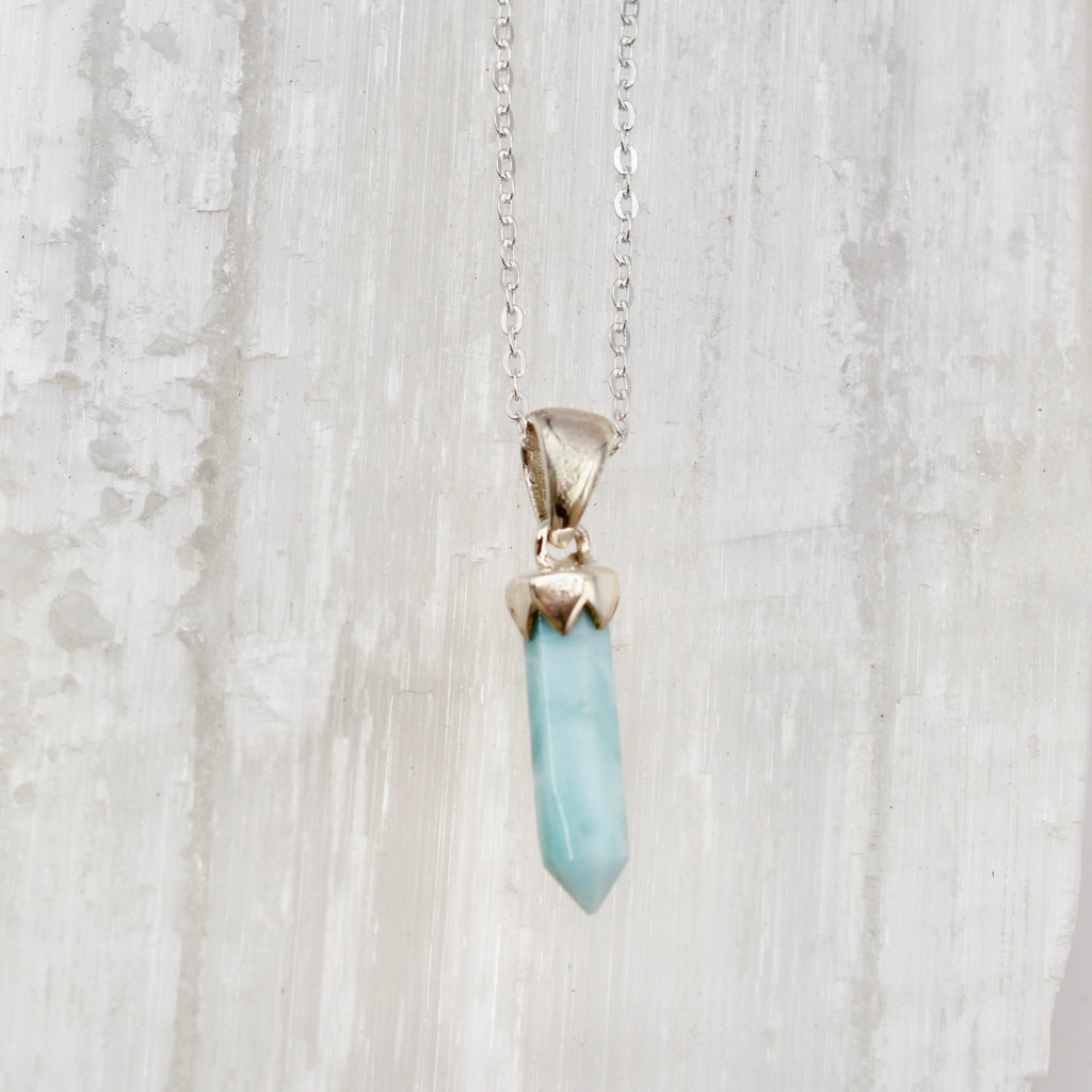 Dainty Crystal Point Necklace