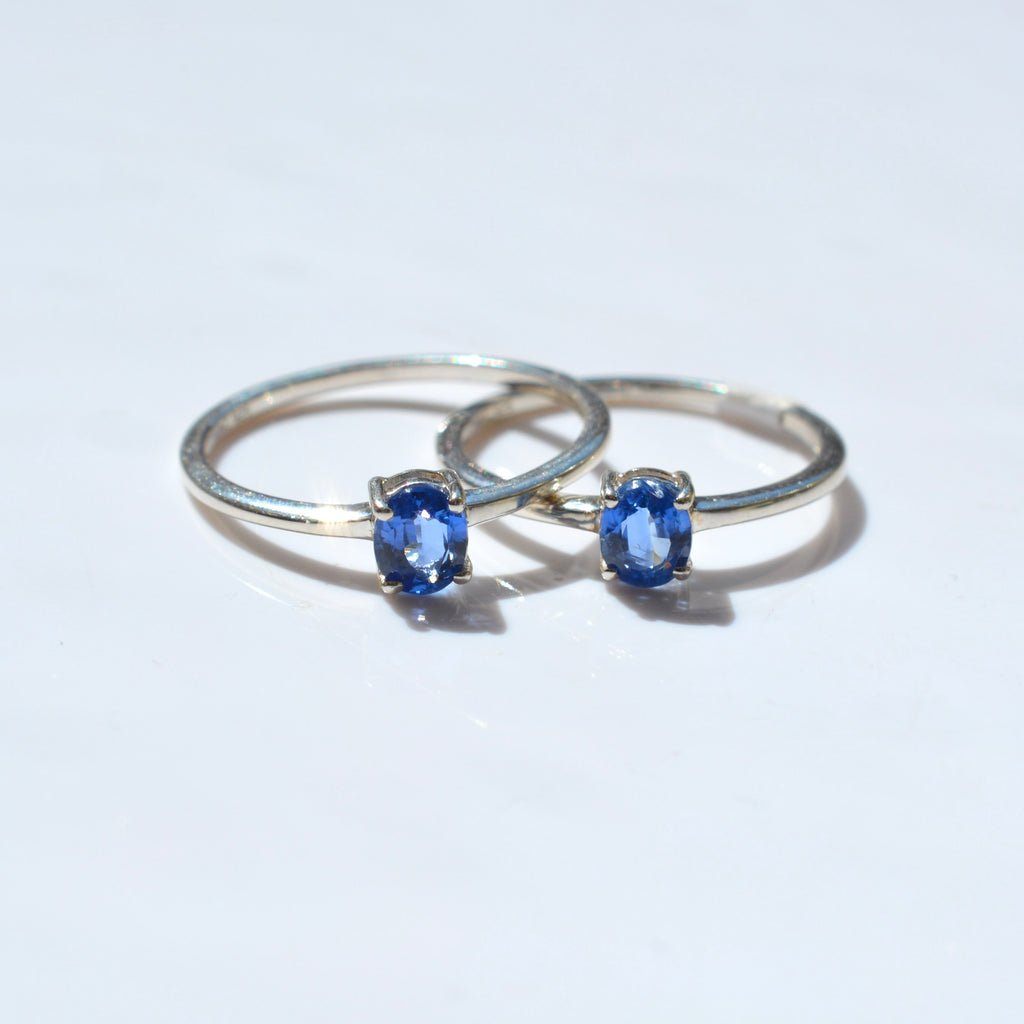 Faceted Kyanite Ring