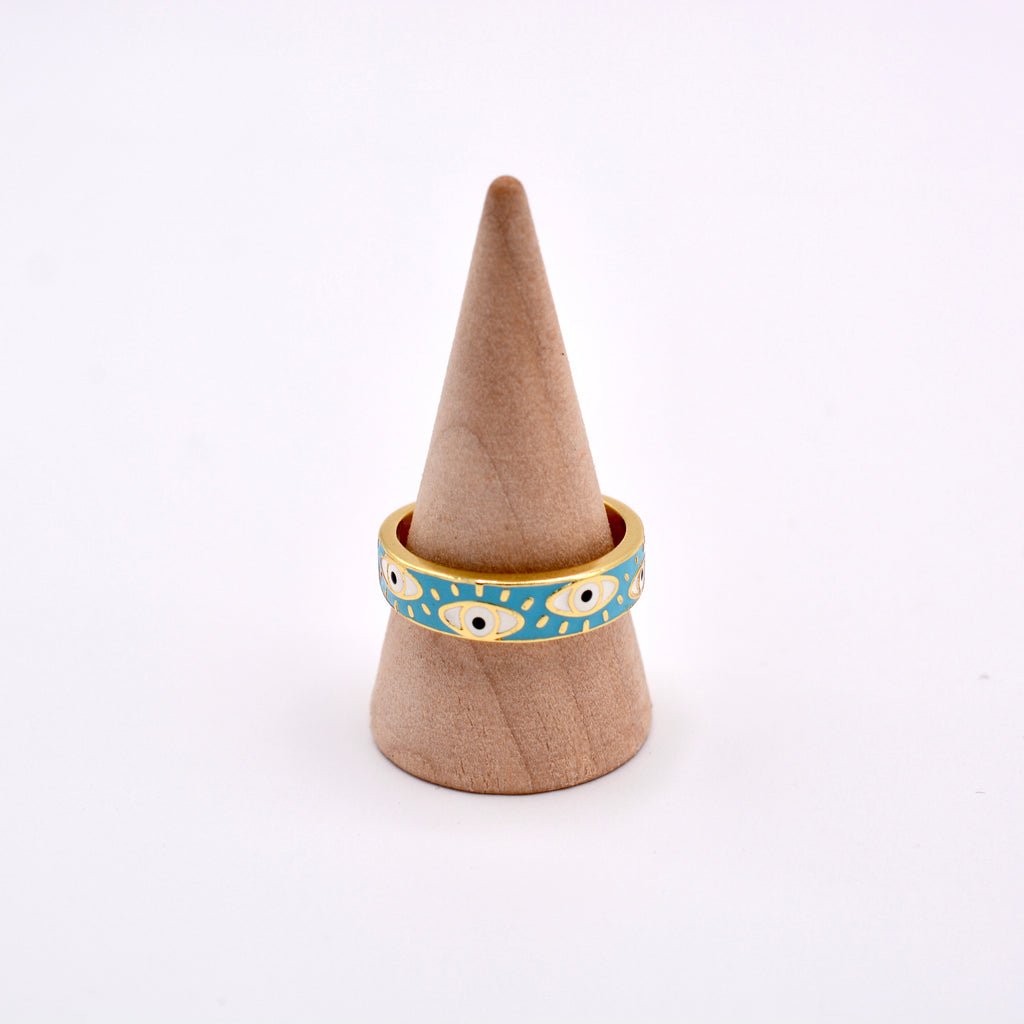 All Eyes On You Evil Eye Ring - Gold Protection Ring