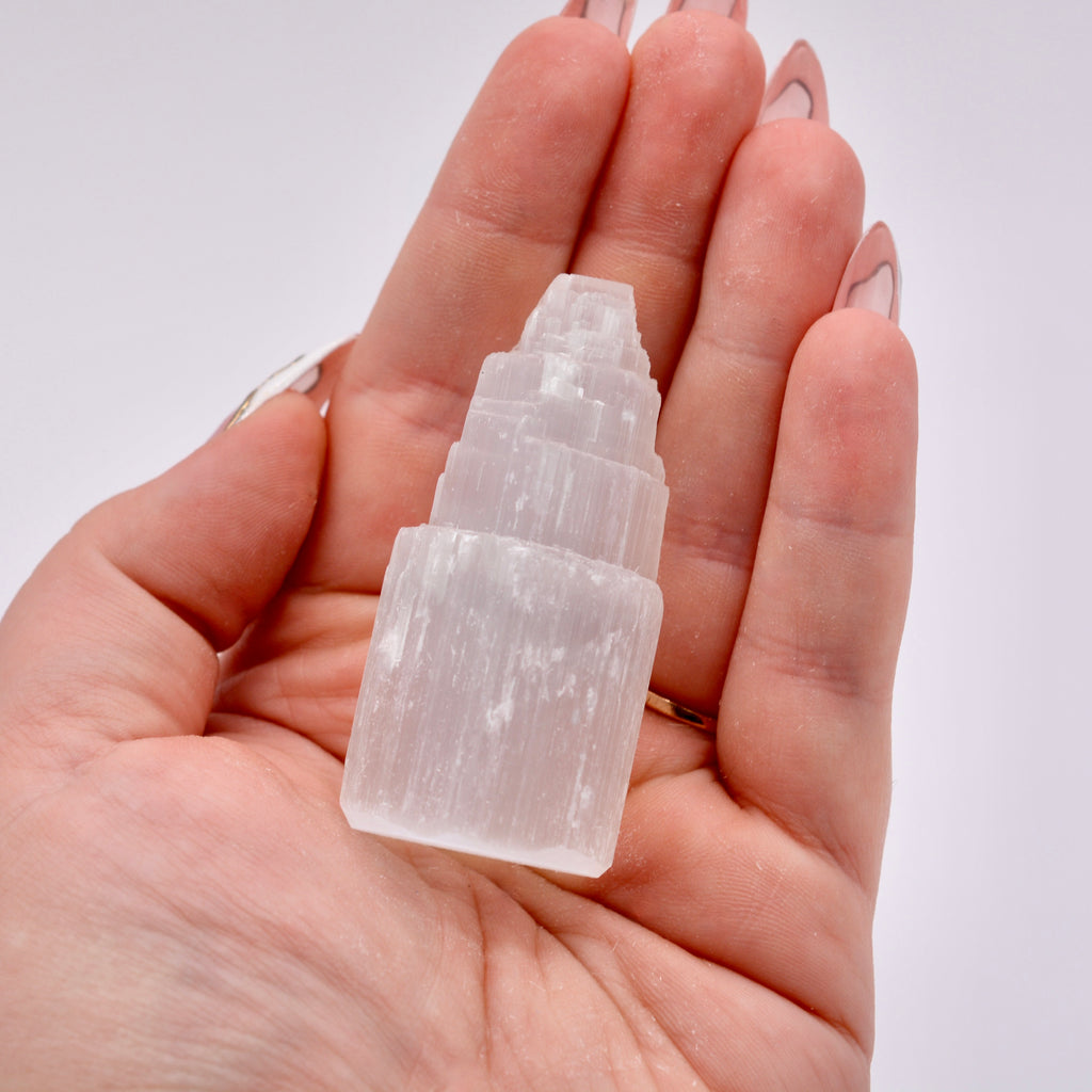 Rough Cut Selenite Towers