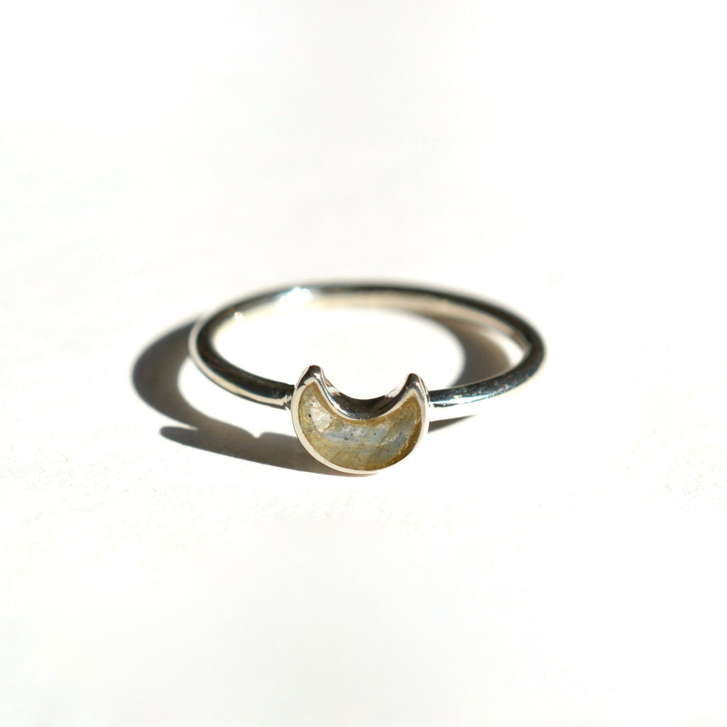 Dainty Moon Ring