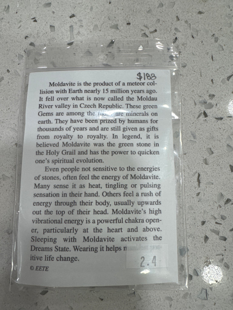 Raw moldavite cluster