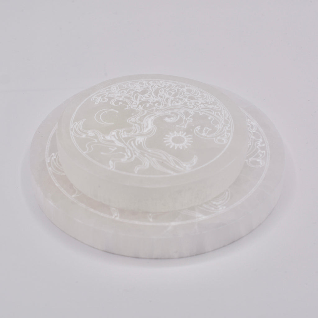 Garden of Eden Selenite Plate