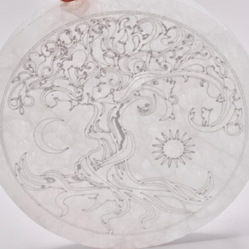 Garden of Eden Selenite Plate