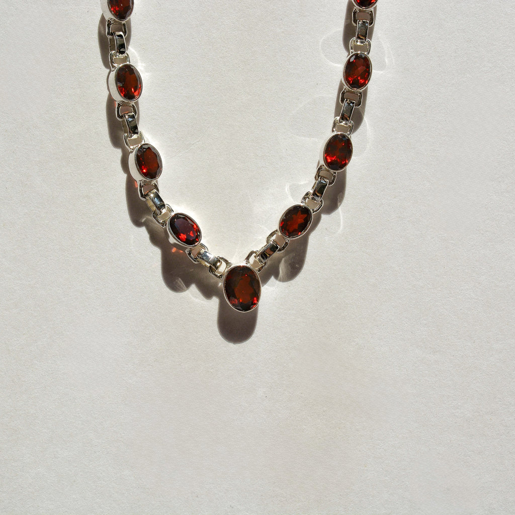 Luminous Stations Necklace – Garnet