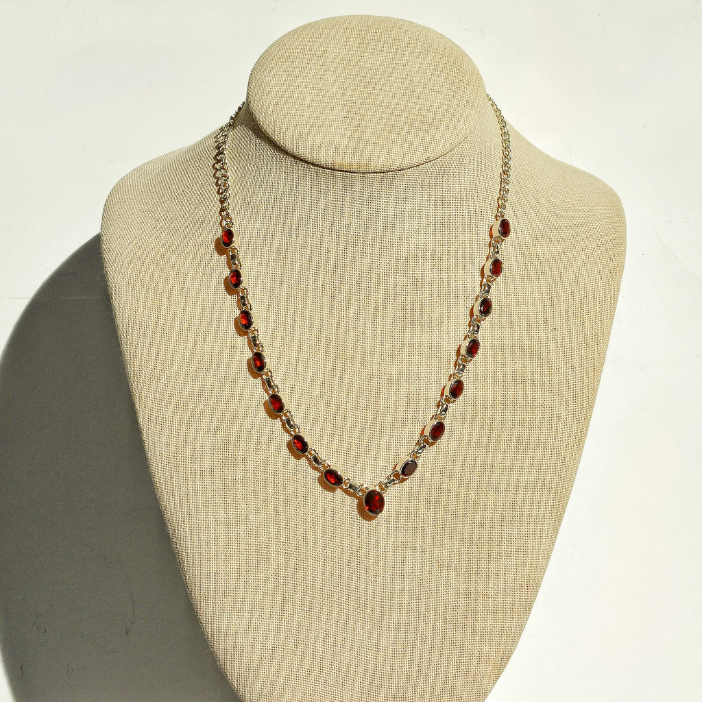 Luminous Stations Necklace – Garnet