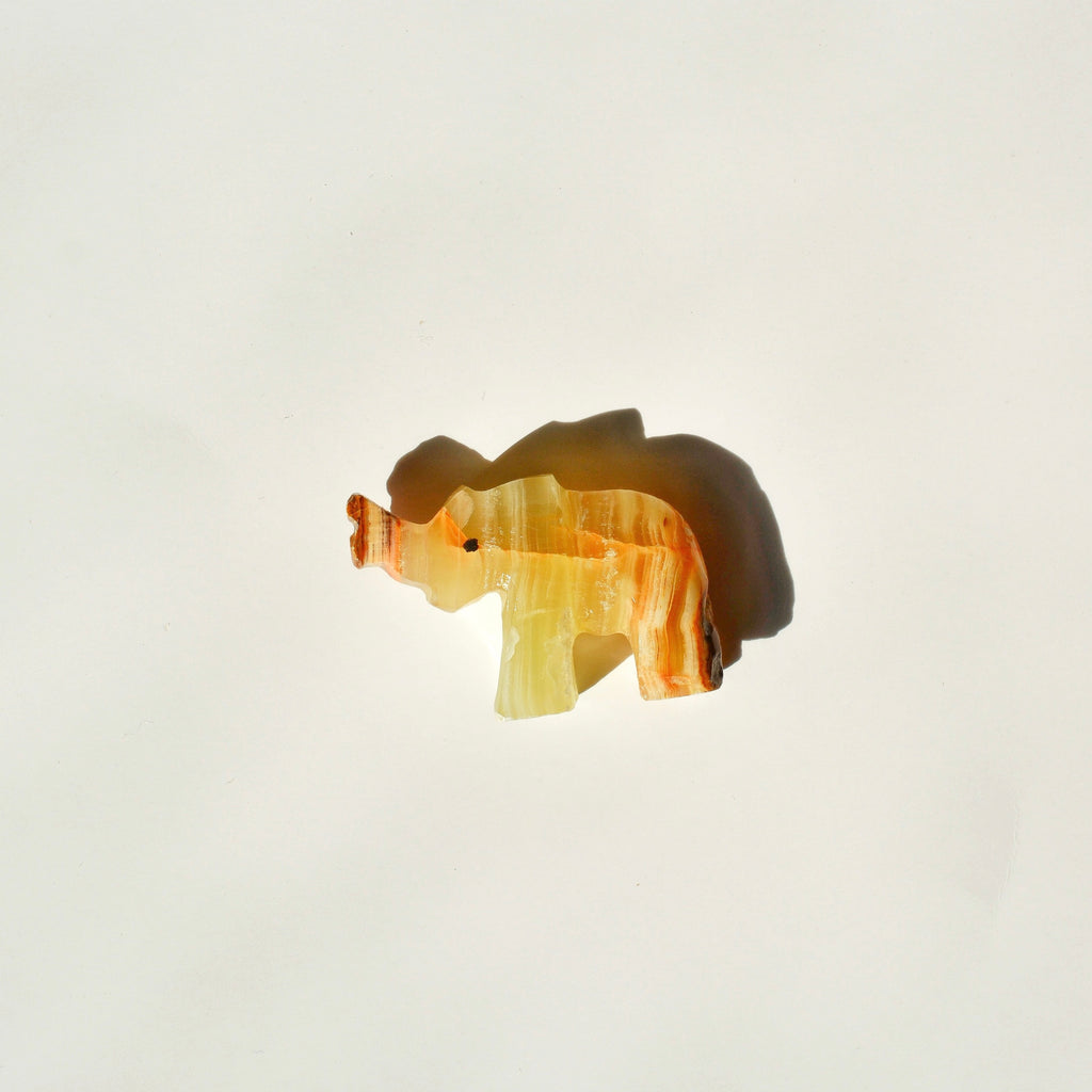 Mini Green Onyx Elephant