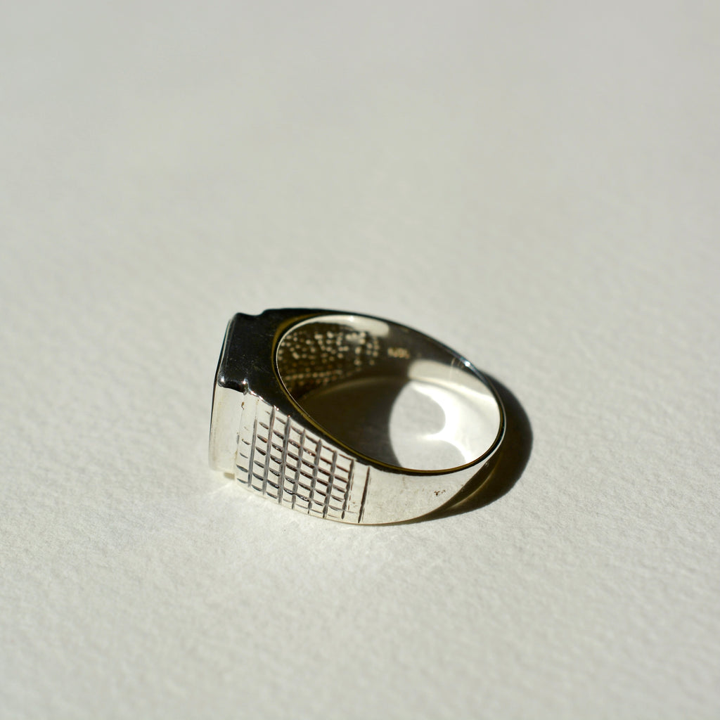 Gridstone Signet Ring